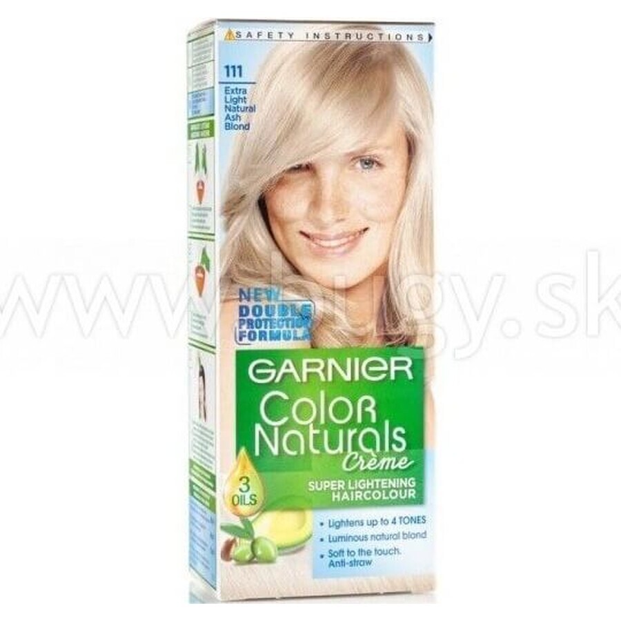 Garnier Color Naturals Colore permanente per capelli 111 Superlightening Superlightening biondo cenere 1×1 pezzo, colore per capelli