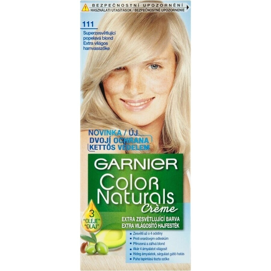 Garnier Color Naturals Colore permanente per capelli 111 Superlightening Superlightening biondo cenere 1×1 pezzo, colore per capelli