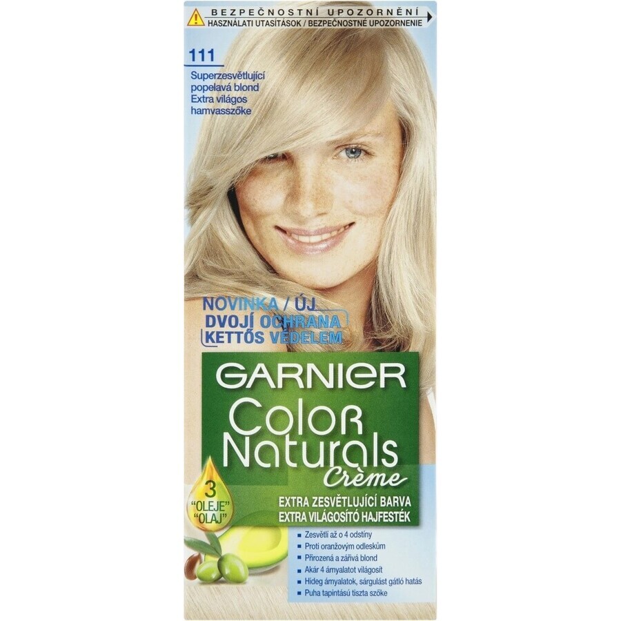 Garnier Color Naturals Colore permanente per capelli 111 Superlightening Superlightening biondo cenere 1×1 pezzo, colore per capelli