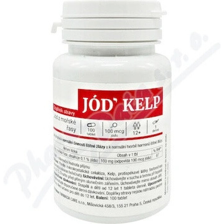 RED HEALTH CARE IODINE KELP 1×100 tbl, iodio