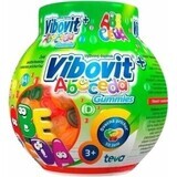 VIBOVIT + ABECEDA 1×50 unidades, gelatina con sabor a fruta