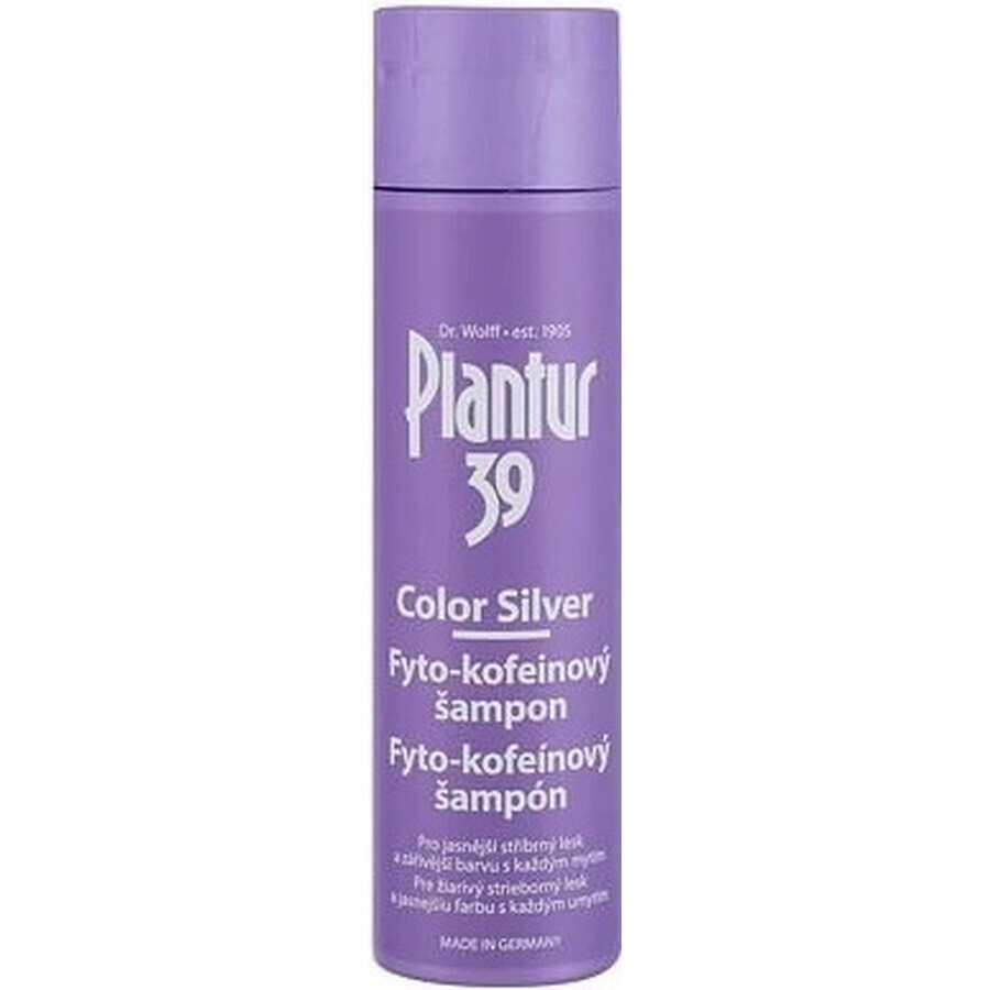 Plantur 39 Color Silver Phyto-caffeine șampon 1×250 ml, șampon cu cafeină