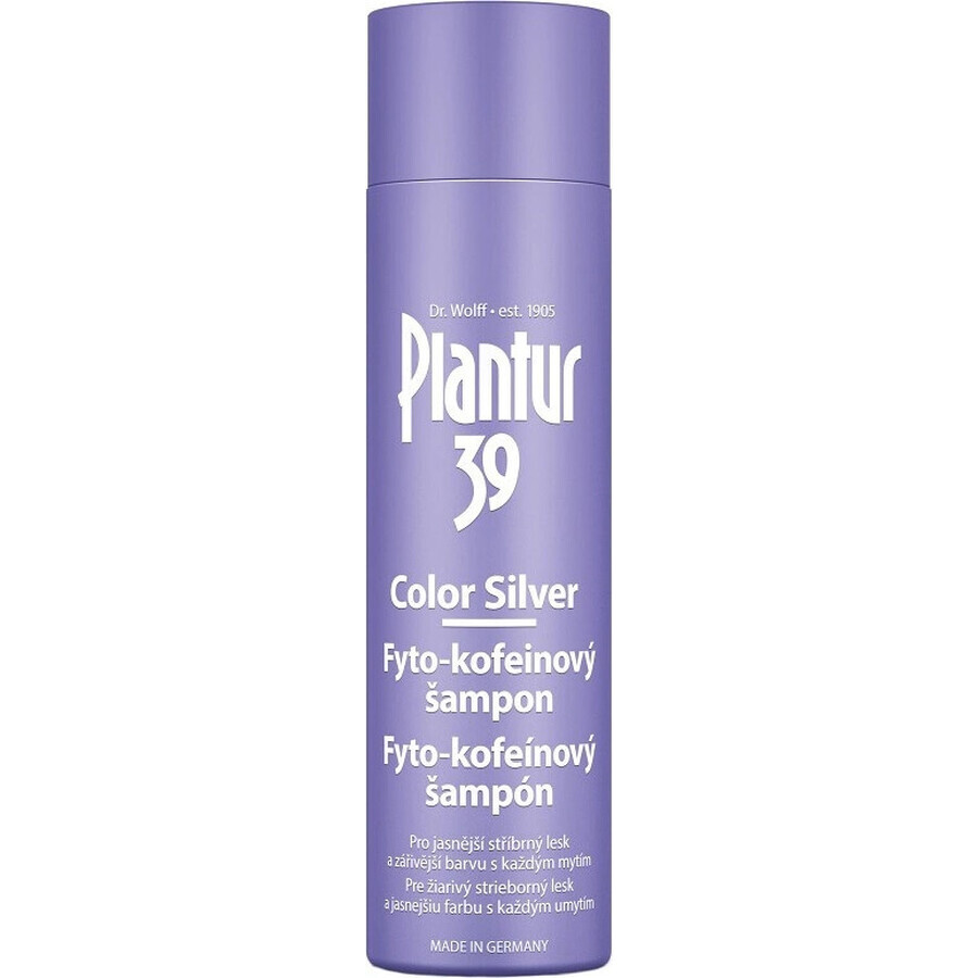 Plantur 39 Color Silver Phyto-caffeine șampon 1×250 ml, șampon cu cafeină