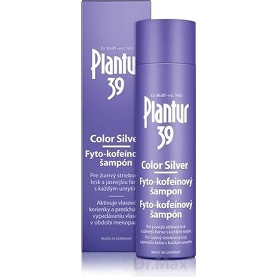 Plantur 39 Color Silver Phyto-caffeine șampon 1×250 ml, șampon cu cafeină