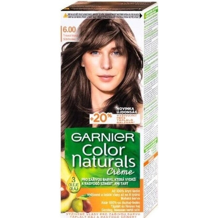 Garnier Color Naturals colore permanente per capelli 6.00 Biondo Scuro 1×1 pezzo, colore per capelli