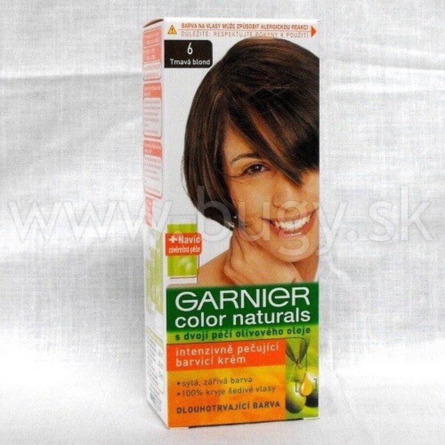 Garnier Color Naturals colore permanente per capelli 6.00 Biondo Scuro 1×1 pezzo, colore per capelli