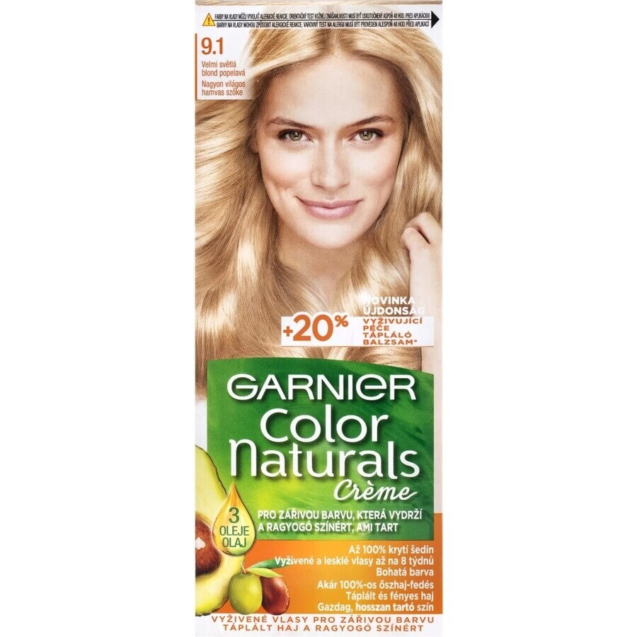 Garnier Color Naturals colore permanente per capelli 6.00 Biondo Scuro 1×1 pezzo, colore per capelli