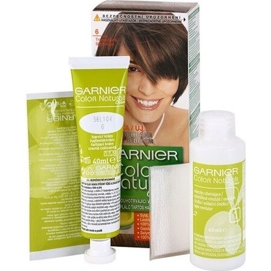 Garnier Color Naturals colore permanente per capelli 6.00 Biondo Scuro 1×1 pezzo, colore per capelli