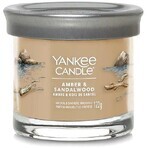 Yankee Candle Signature lumânare mică Amber & Sandalwood 1×122 g, lumânare parfumată