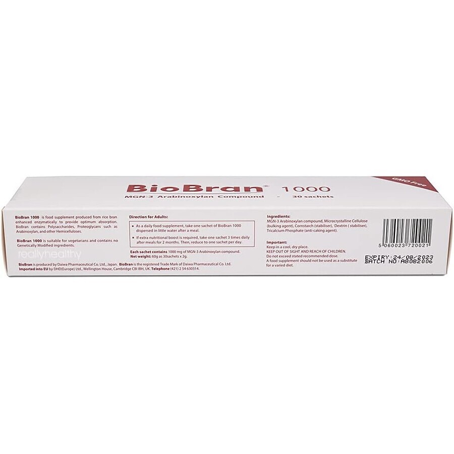 BioBran 1000, 30 bustine, Daiwa Pharmaceutical