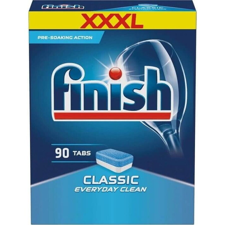 Finish-tabbladen Classic Regular 1×90 stuks, tabbladen voor de vaatwasser