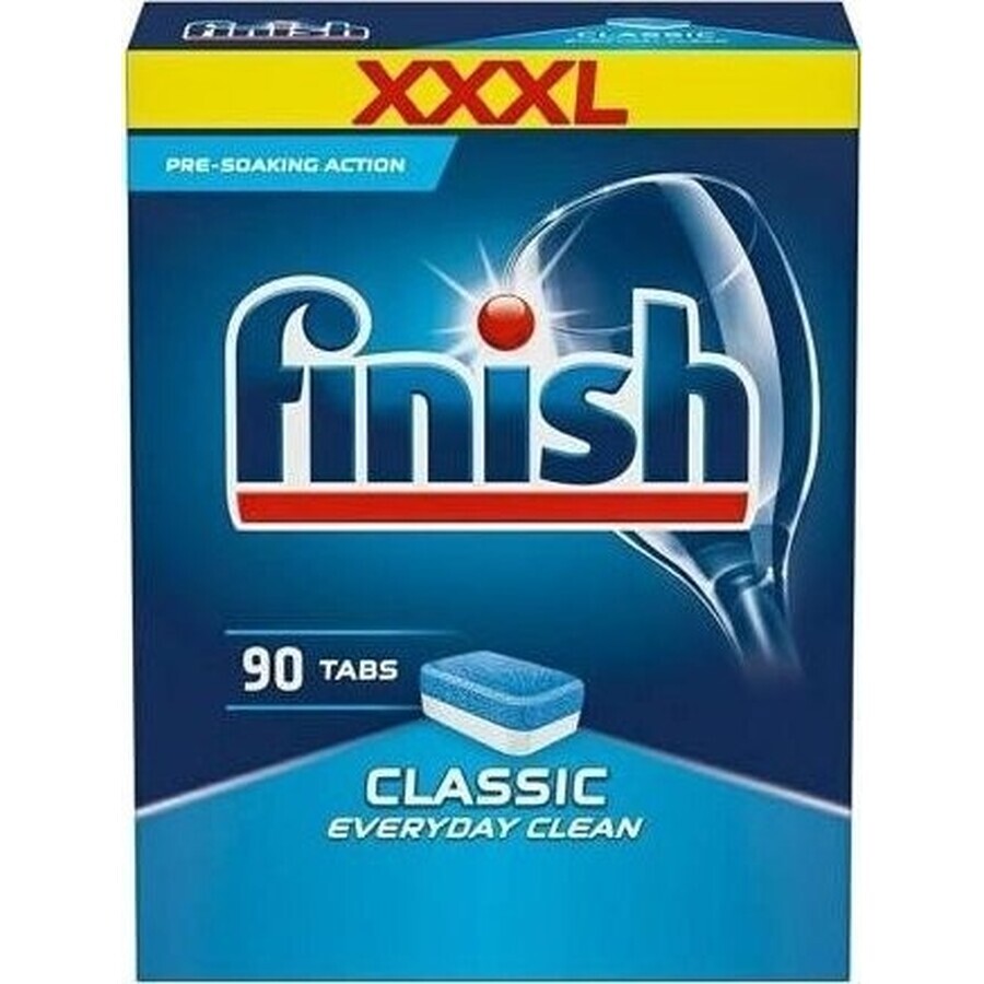 Finish-tabbladen Classic Regular 1×90 stuks, tabbladen voor de vaatwasser