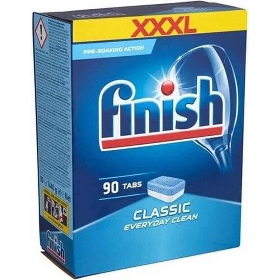 Finish-tabbladen Classic Regular 1×90 stuks, tabbladen voor de vaatwasser