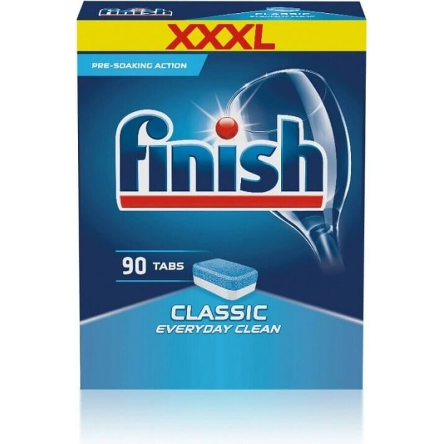 Finish-tabbladen Classic Regular 1×90 stuks, tabbladen voor de vaatwasser