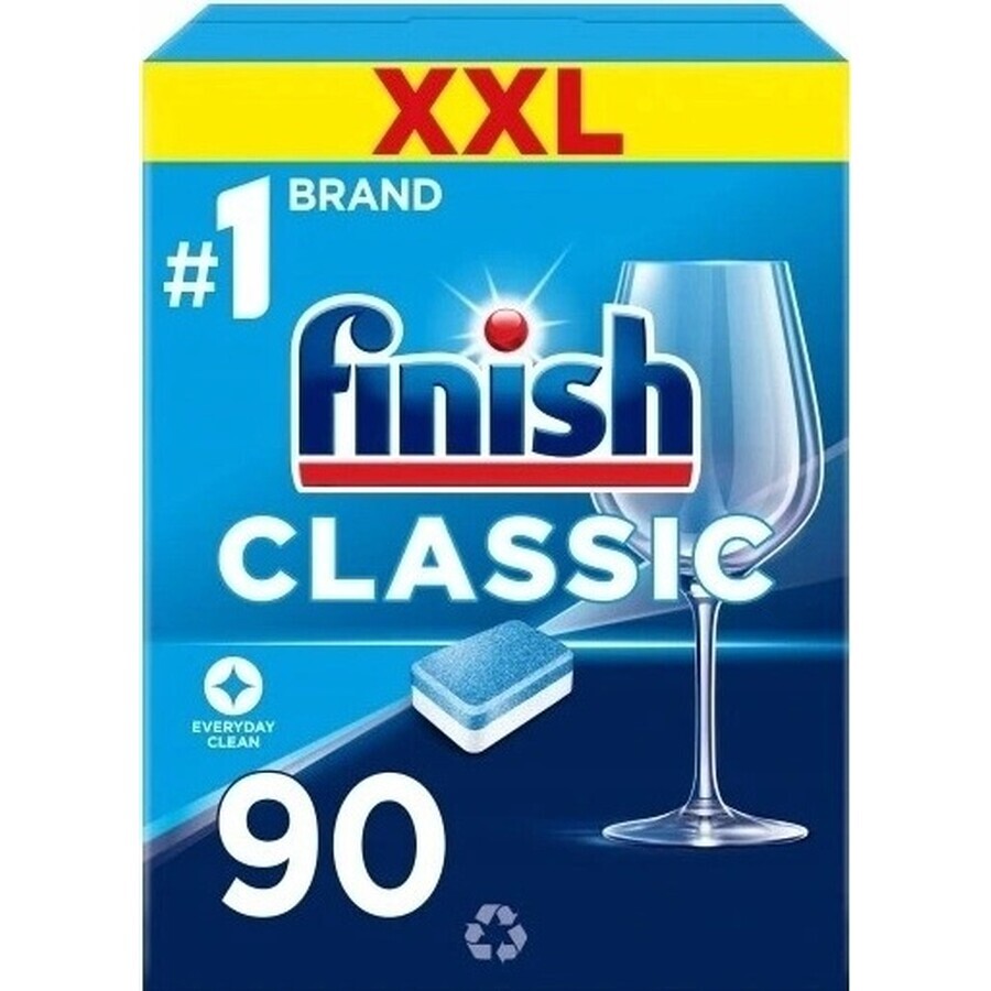 Finish-tabbladen Classic Regular 1×90 stuks, tabbladen voor de vaatwasser