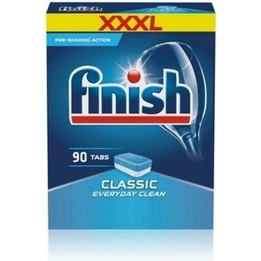 Finish-tabbladen Classic Regular 1×90 stuks, tabbladen voor de vaatwasser