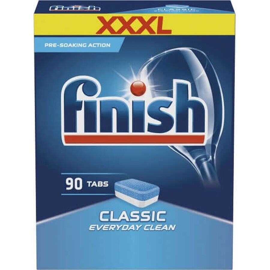 Finish-tabbladen Classic Regular 1×90 stuks, tabbladen voor de vaatwasser