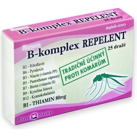 ROSEN PHARMA B-KOMPLEX B-KOMPLEX REPELLENT 1×25 tbl, Repellent in Tablettenform