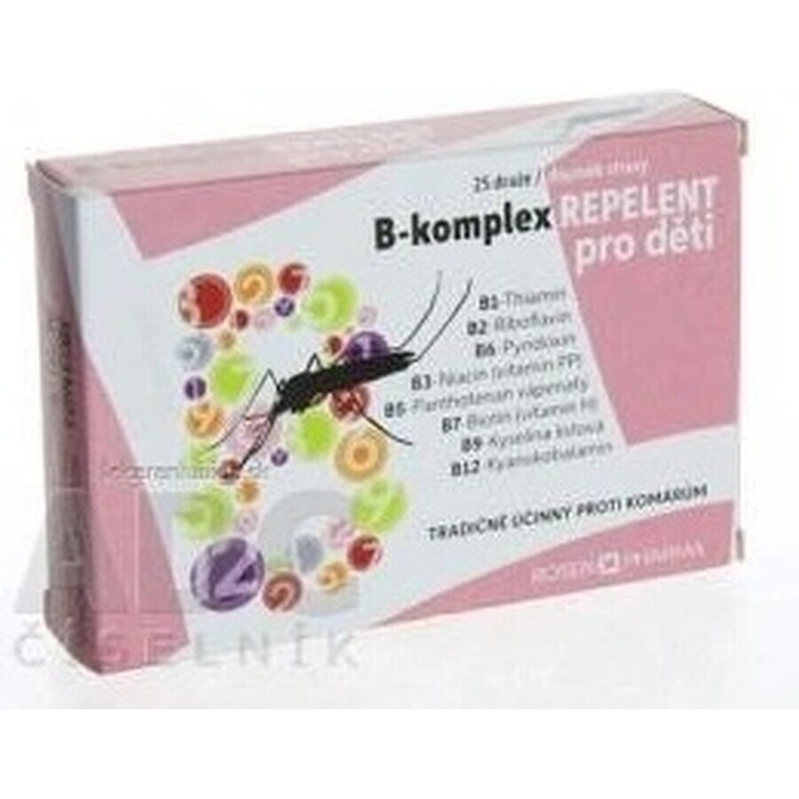 ROSEN PHARMA B-KOMPLEX B-KOMPLEX REPELLENT 1×25 tbl, Repellent in Tablettenform