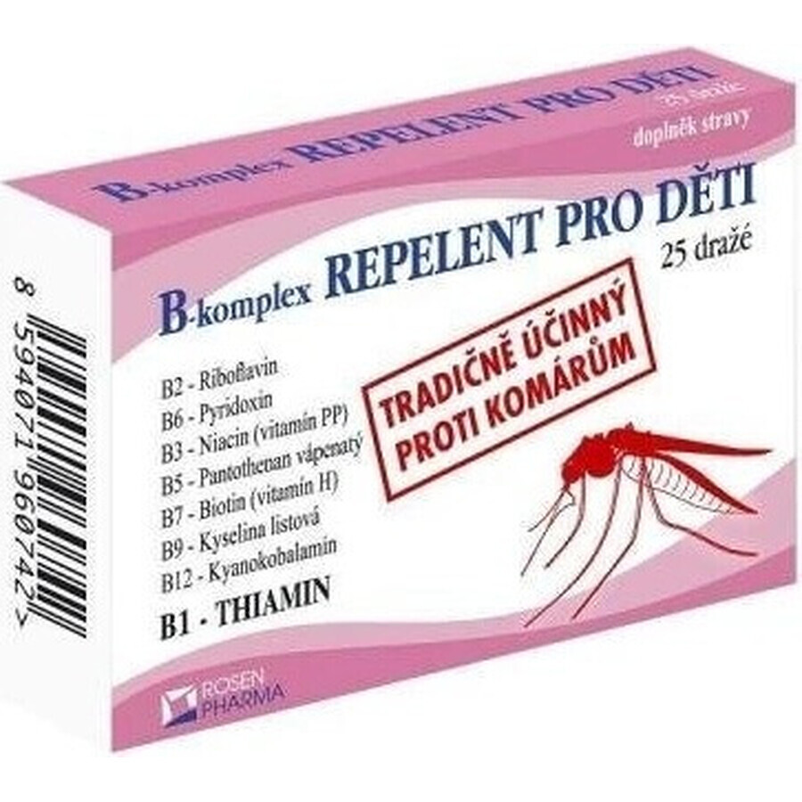 ROSEN PHARMA B-KOMPLEX B-KOMPLEX REPELLENT 1×25 tbl, Repellent in Tablettenform