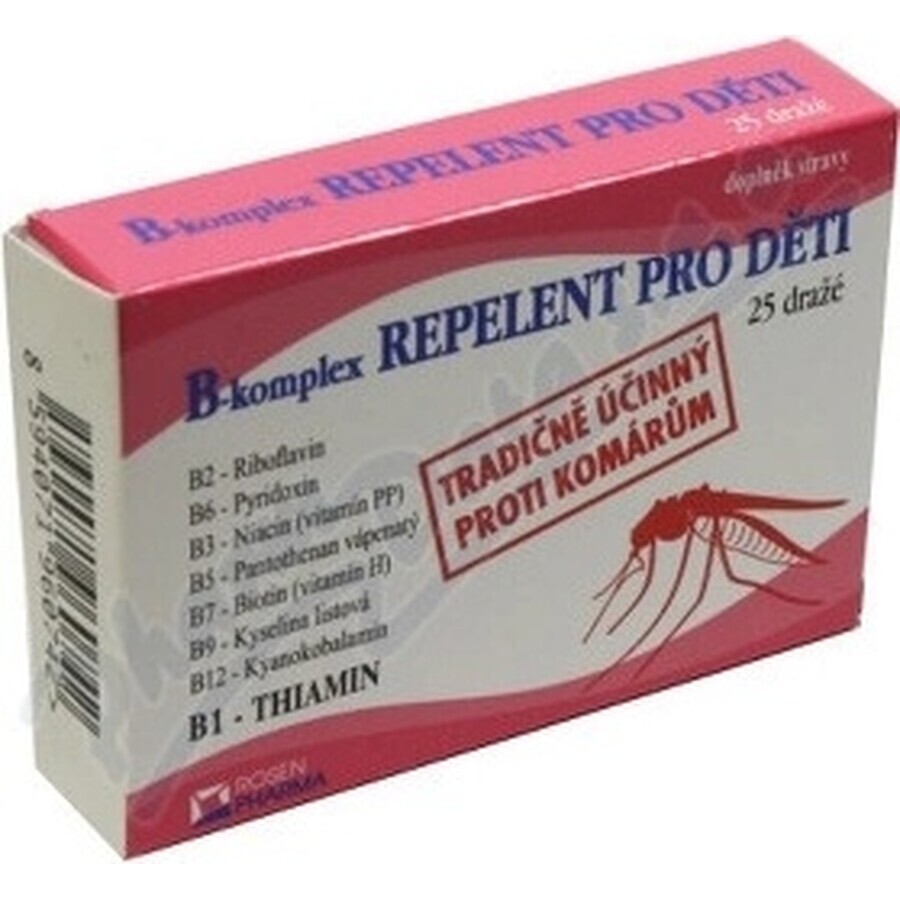 ROSEN PHARMA B-KOMPLEX B-KOMPLEX REPELLENT 1×25 tbl, Repellent in Tablettenform