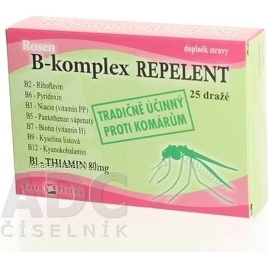 ROSEN PHARMA B-KOMPLEX B-KOMPLEX REPELLENT 1×25 tbl, Repellent in Tablettenform