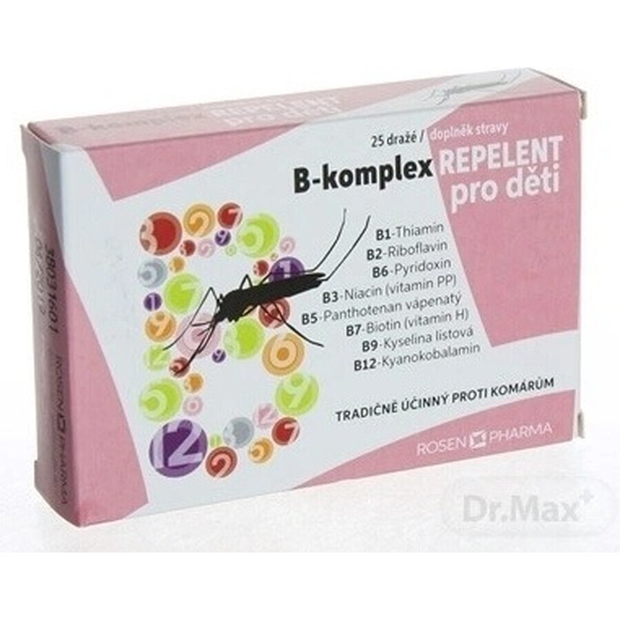 ROSEN PHARMA B-KOMPLEX B-KOMPLEX REPELLENT 1×25 tbl, Repellent in Tablettenform