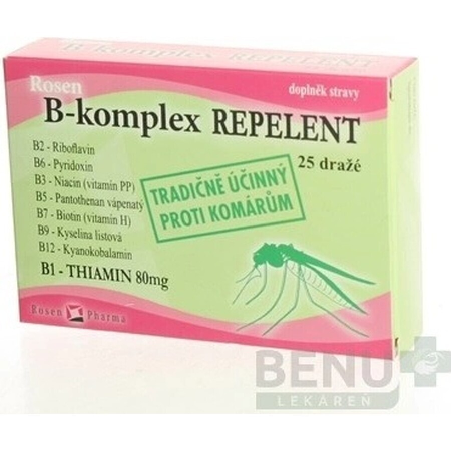 ROSEN PHARMA B-KOMPLEX B-KOMPLEX REPELLENT 1×25 tbl, Repellent in Tablettenform