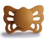 FRIGG Butterfly Sucette anatomique en silicone miel or, 0-6m 1×1 pc, sucette en silicone