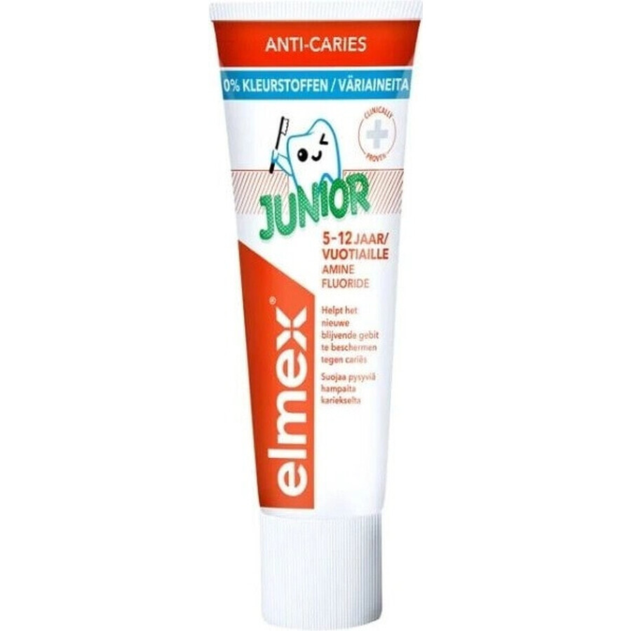 ELMEX JUNIOR TOOTH PASTE 1×75 ml, pastă de dinți pentru copii