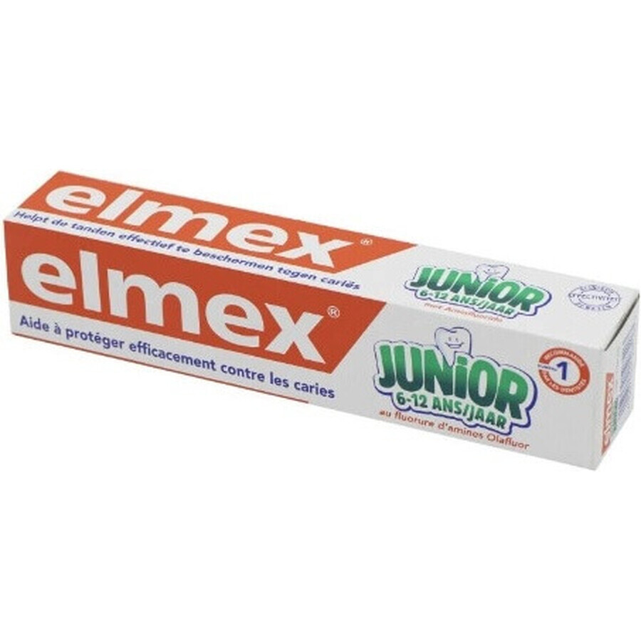 ELMEX JUNIOR TOOTH PASTE 1×75 ml, pastă de dinți pentru copii