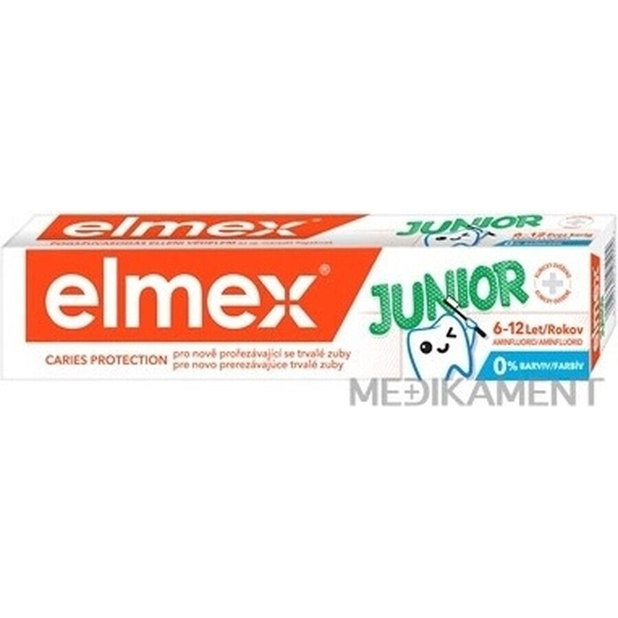 ELMEX JUNIOR TOOTH PASTE 1×75 ml, pastă de dinți pentru copii