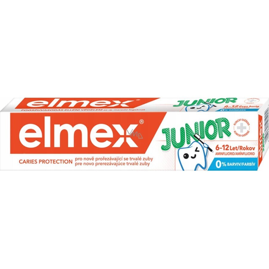 ELMEX JUNIOR TOOTH PASTE 1×75 ml, pastă de dinți pentru copii