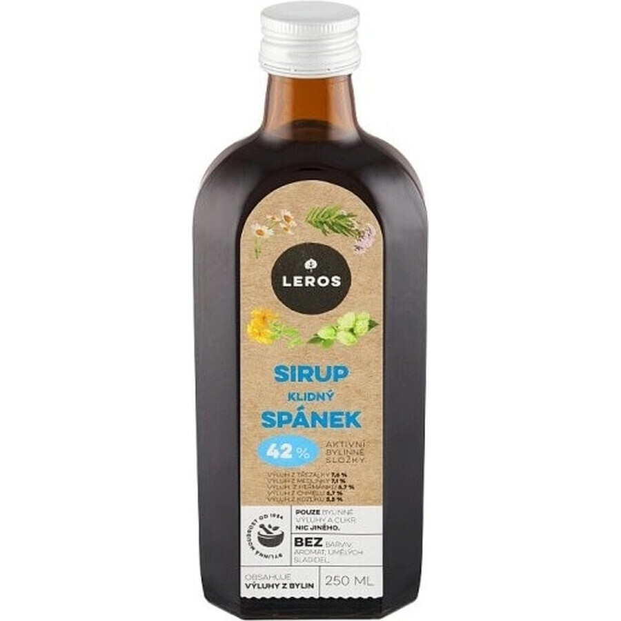 LEROS SIRUP CALM SLEEP 1×250 ml, sirop pentru somn liniștitor și netulburat