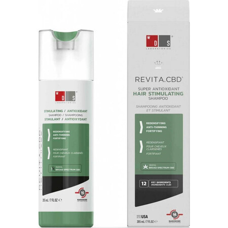 DS Laboratories șampon antioxidant împotriva căderii părului Revita CBD 205 ml 1×205 ml, șampon împotriva căderii părului