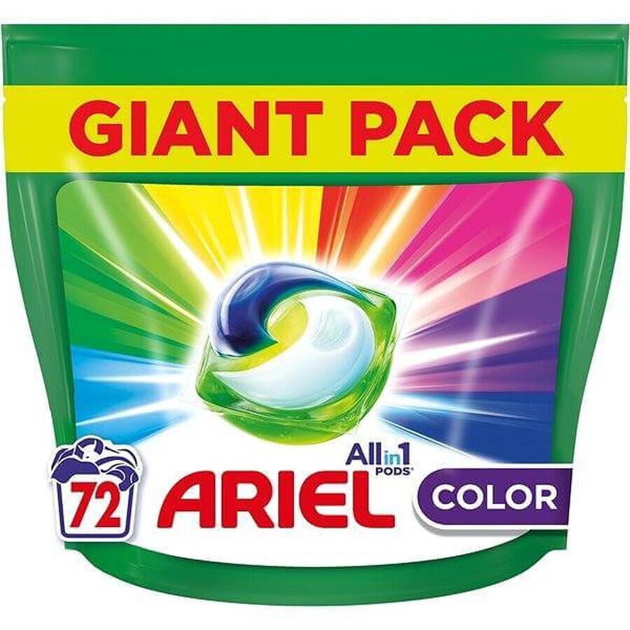 Ariel All-in-1 PODS Color, Capsule gel de spălare, 72 Capsule gel de spălare 1×72, Capsule gel de spălare