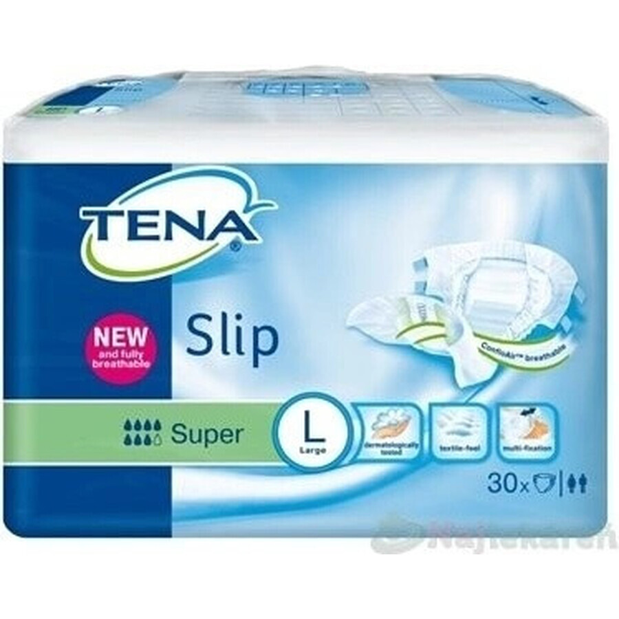 TENA Super L Briefs 1×30 pcs, diaper pants