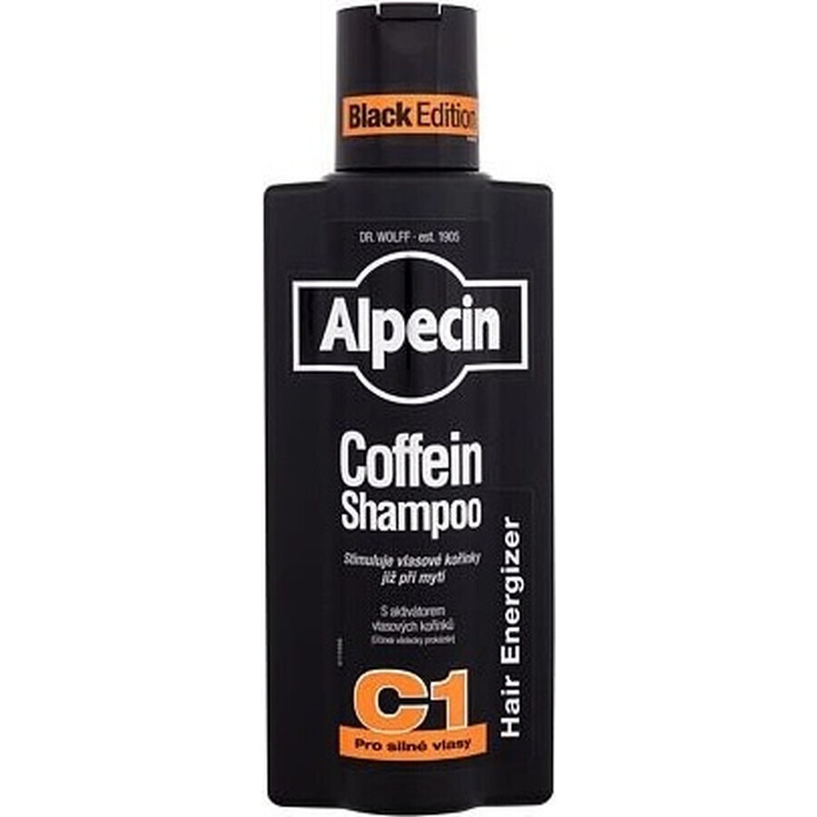 ALPECIN Energizer Coffein Shampoo C1 Black Edition 1×375 ml, șampon