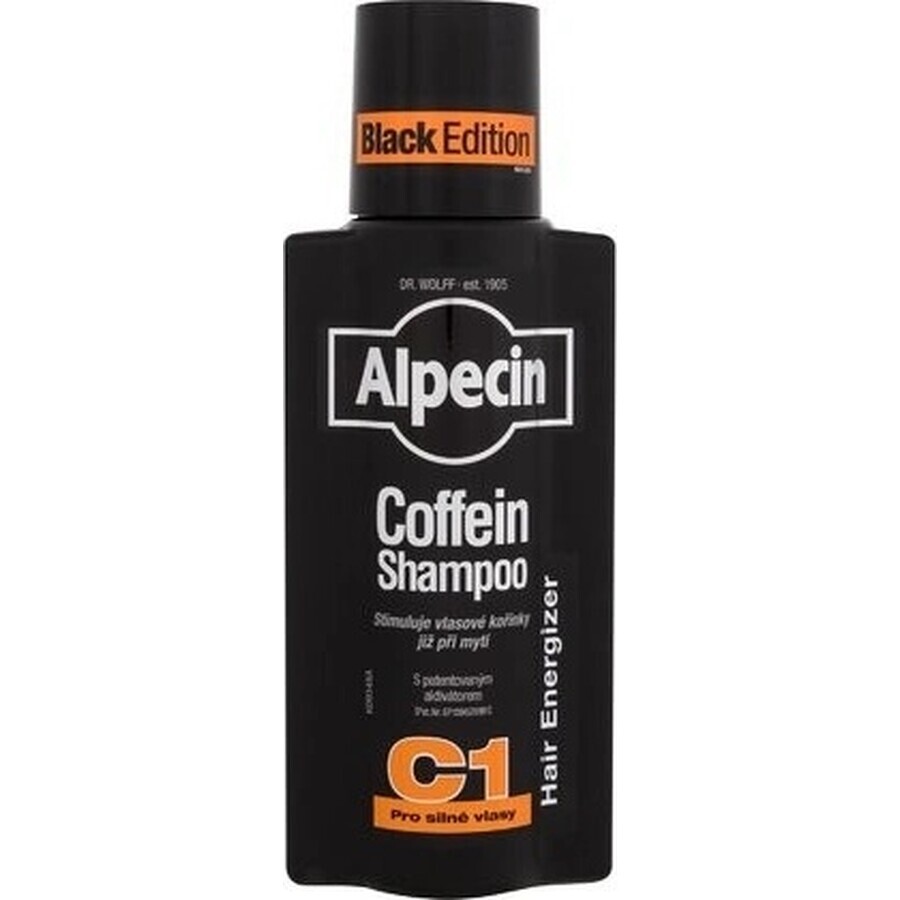 ALPECIN Energizer Coffein Shampoo C1 Black Edition 1×375 ml, șampon