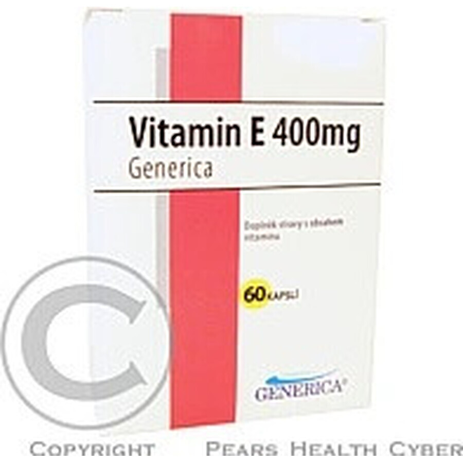 GENERICA Vitamin E 400 U.I. 1×60 cps, Nahrungsergänzungsmittel