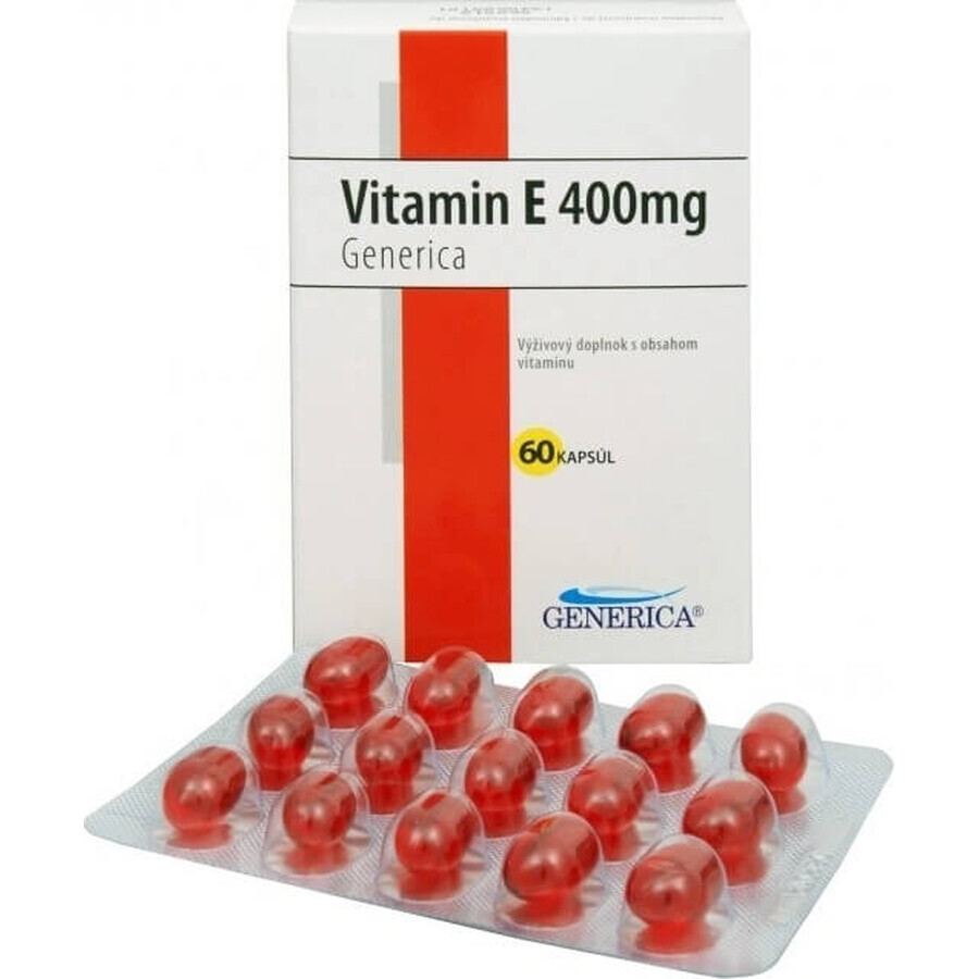 GENERICA Vitamin E 400 U.I. 1×60 cps, Nahrungsergänzungsmittel