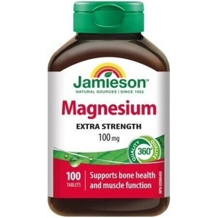 JAMIESON MAGNESIO 100 mg 1×100 tbl, magnesio