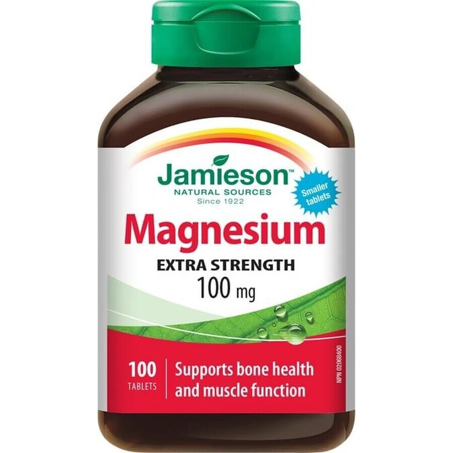 JAMIESON MAGNESIO 100 mg 1×100 tbl, magnesio