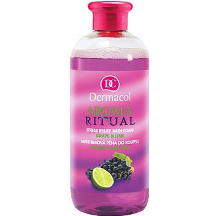 Dermacol Aroma Ritual Bain Moussant Raisin et Citron Vert 1×500 ml, bain moussant