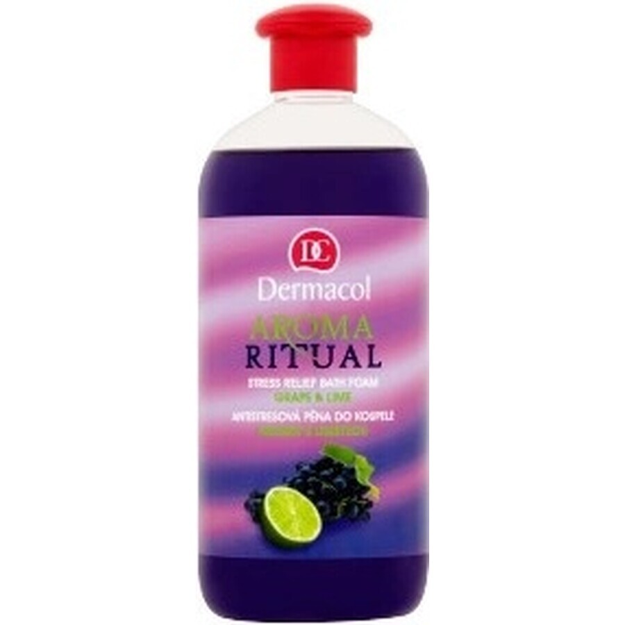 Dermacol Aroma Ritual Bain Moussant Raisin et Citron Vert 1×500 ml, bain moussant