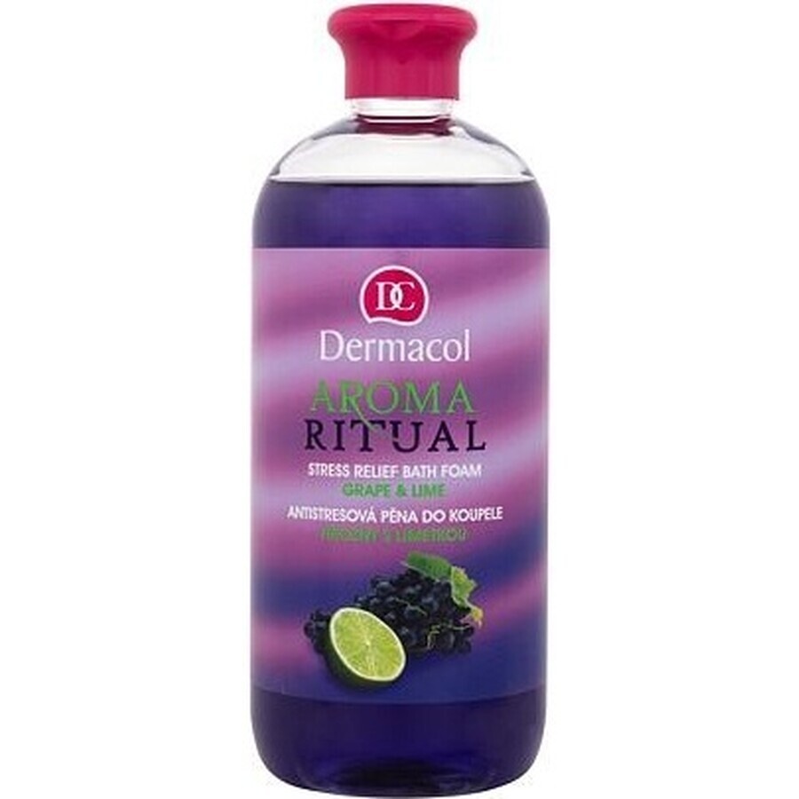 Dermacol Aroma Ritual Bain Moussant Raisin et Citron Vert 1×500 ml, bain moussant