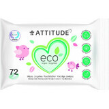 ATTITUDE Toallitas húmedas sin perfume 1×72 uds, toallitas húmedas