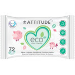 ATTITUDE Salviette umidificate non profumate 1×72 pezzi, salviette umidificate