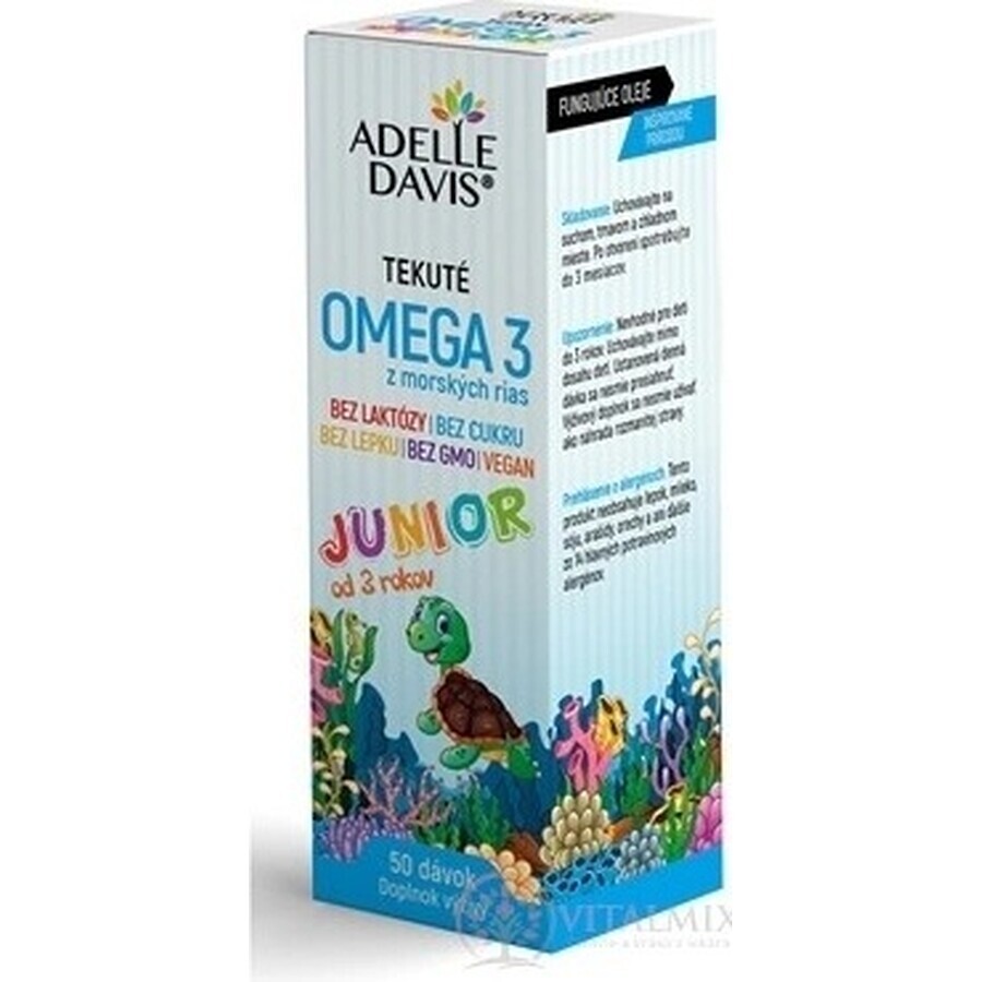 Adelle Davis OMEGA 3 de algas junior 50 ml 1×50 ml, complemento alimenticio