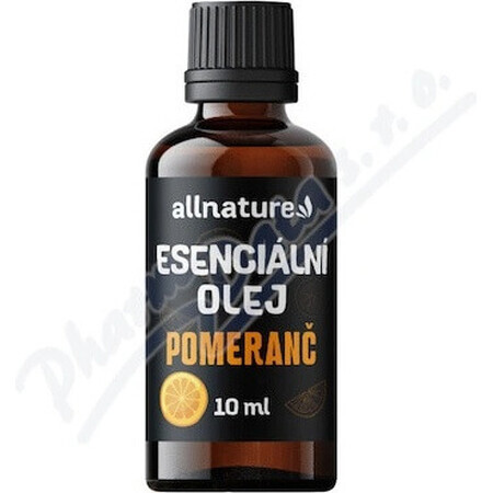 Allnature Huile essentielle d'orange 1×10 ml, huile essentielle